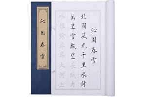 IZEO Chinese Calligraphy Paper Book Calligraphy Handwriting Book Brush Exercises Book (Qin Yuan Chun Xue)