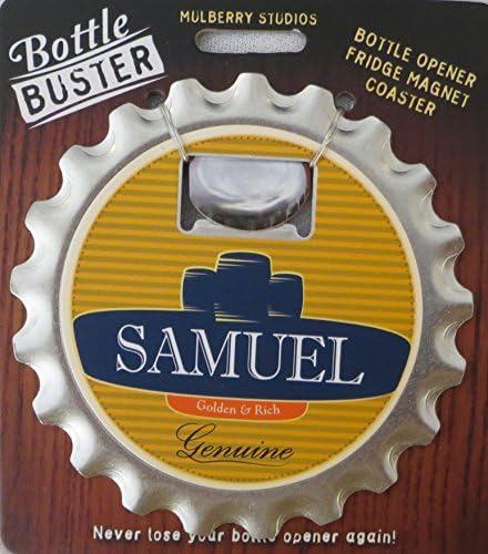 Mulberry Studio Bottle Opener Fridge Magnet Coaster All in One - Samuel