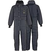 RefrigiWear Iron-Tuff Insulated Coveralls with Hood -50°F Rated Coveralls for Men - Water & Wind-Resistant Winter Overalls