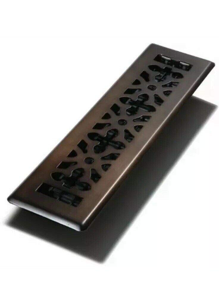 Photo 1 of Decor Grates AGH212-RB 2-Inch by 12-Inch Gothic Bronze Steel Floor Register