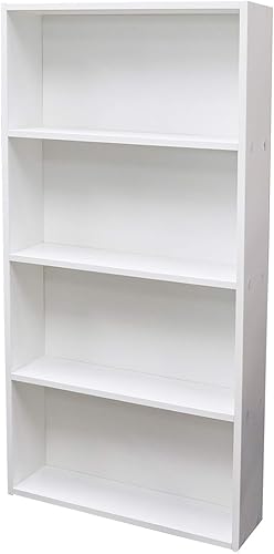 Amazon Co Jp スリム四段カラーボックス ホワイト ホーム キッチン