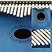 Apelila 17 Key Kalimba Thumb Piano, Solid Mahogany Wood Body Finger Piano with Tune Hammer,Carry Bag,Pickup,Key Stickers(Blue)