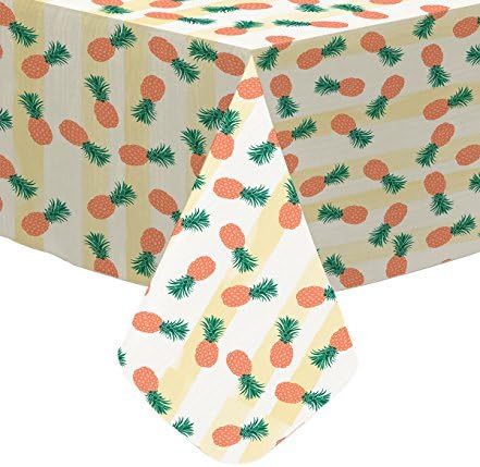 Summer Sol 52' 'x 90'' Tablecloth Island Pineapples