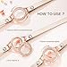 EVERLEAD Carving Round Aromatherapy Essential Oils Diffuser Locket Bracelet 316l Stainless Steel Real Leather Bracelet (Style 10)