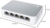 MERCUSYS TL-SF1005D 5-Port Desktop Ethernet Switch 10/100 Mbps Plug Play Hub view 2
