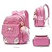 AO ALI VICTORY Backpack for Girls, Waterproof Kids Backpacks School Bag Toddler Bookbags Cute Travel Daypack (Small, A-Pink)
