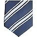 Necktie Emporium Men's Woven Blue Stripe Clip-On Necktie