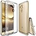 Ringke Fusion Compatible with Huawei Mate 8 Crystal Clear PC Back TPU Bumper Drop Protection, Shock Absorption Technology (Attached Dust Cap) for Huawei Mate 8 Case - Clear