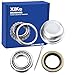XiKe 1 Set Fits for 1'' Axles Trailer Wheel Hub Bearings Kit, L44643/L44610 and 12192TB Seal OD 1.980'', Dust Cover and Cotter Pin, Rotary Quiet High Speed and Durable.