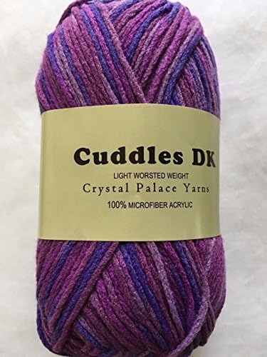 Crystal Palace Yarns Cuddles DK #2008 "Purple Prism" MicroFiber Acrylic 50 Gram