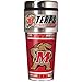 Great American Products NCAA Metallic Travel Tumbler, Stainless Steel and Black Vinyl, 16-Ounce