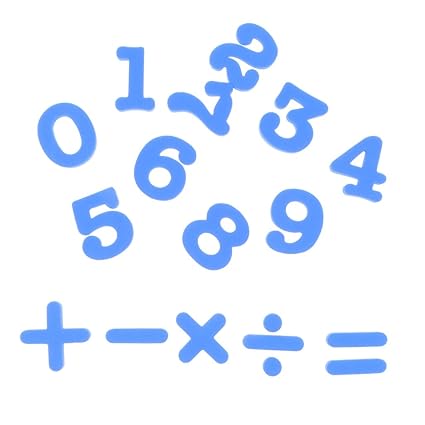 Homyl Juguete de Madera de Números Magnéticos 0 ~ 9 Pegatina de ...