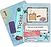 NEATLINGS Chore Cards Self-Care Deck : 28 Self-Care Chores & 21 Ticket Cards ● Reward & Responsibility ● LightBlue