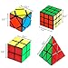 Monilon Speed Cube Set, [4 Pack] Kids Toys Magic Cube Bundle Smooth Brain Teaser Puzzles 2X2 3X3 Pyramid Skewb Pack, Gifts Toys for Kids Boys Girls Adults Ages 6 7 8 9 10 11 12 + Years Old