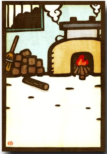 Amazon 切り絵ポストカード 日本の風景かまど なつかしい絵葉書 和道楽 ポストカード 絵柄付はがき 文房具 オフィス用品