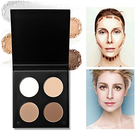 Ladygo Cosmetics Cream Contour &amp; Highlighting Makeup Kit -Matte Powder Palette - Contouring Foundation - Pure, Vegan, Cruelty Free &amp; Hypoallergenic-for Various Color Skin Ladies 0.5 Oz.-3#