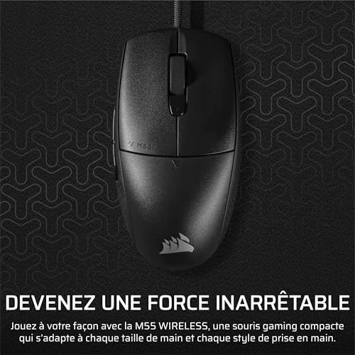 M55 Souris de Jeu FPS Légère et Filaire – Noir