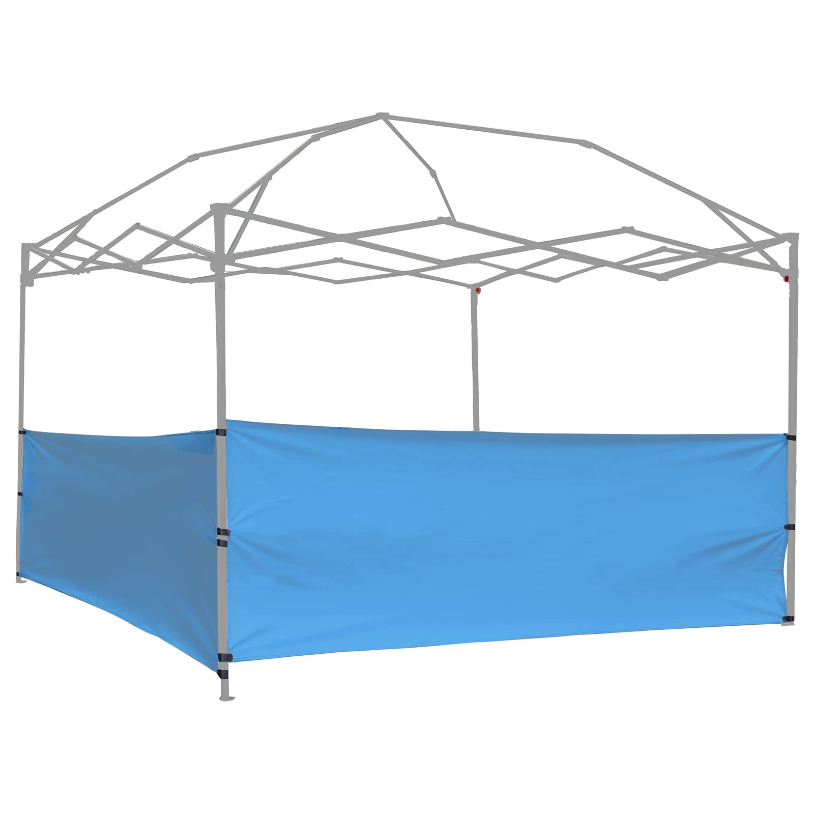 Two Sunwall Panels - 2pcs Blue Half Walls for Pop Up Canopy Gazebo Tent Shelter - 10'x10', 10'x15', 10'x20' Vertical Leg โ image 1