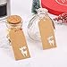 Sumind 100 Pack Brown Paper Gift Tags Hallow Christmas Deer Design Hang Labels for Christmas Gift Wrapping Wedding Birthday Favor