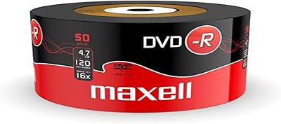 Maxell 504892 DVD-R 4.7GB 16X 120 Min Matt Silver 50 Pack Shrink Wrapped