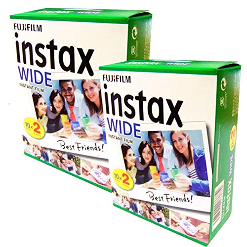 2x Fujifilm Fuji Instax Wide Film Belichtung für Fujifilm Instax Kameras 210 200, 40 Stück