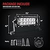 MICTUNING-02-series-8-36W-LED-Light-Bar-combo-spot-flood-light-Off-Road-SUV-ATV-UTV-Jeep-WITH-WIRING-HARNESS