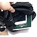 Mens Waist Pack Small Messenger Bags Tactical Mobile Phone Pouch Leather Travel Bags Cases Holsters (Black WK4EN)