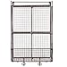 Wall Mounted/Collapsible Brown Metal Wire Mesh Storage Basket Shelf Organizer Rack w/ 2 Hanging Hooks