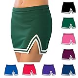 Pizzazz Multi Color A Line V Notch Cheer Uniform Skirt Adult S-2XL