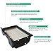 Crucial Vacuum Filter Replacement Parts Compatible With Eureka HF8 / HF-8 Part # 60666, 60666A, 60666B, - Fits Sanitaire 3600 Series & Mighty Mite Series 3685, 3695 C - HEPA STYLE Filters (1 Pack)