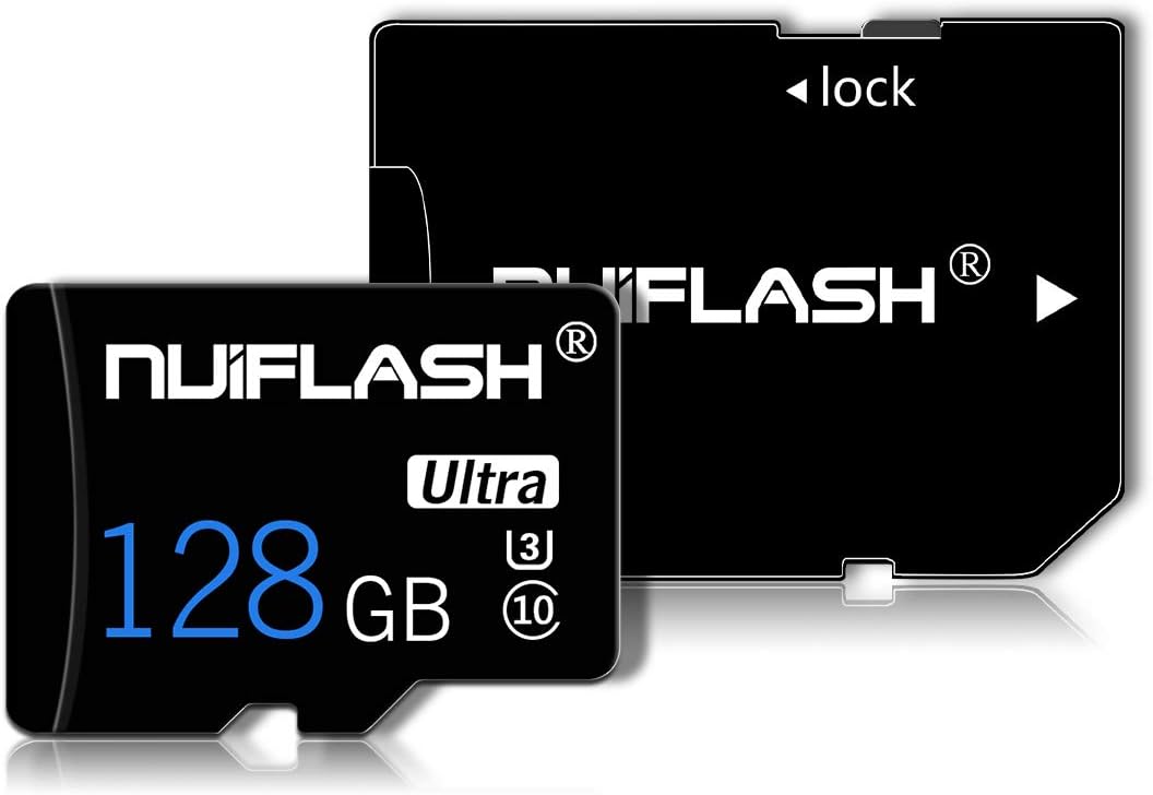 128gb Micro sd Card with Adapter (Class 10 High Speed) Video Micro SD Memory Card/SD Memory Cards for Camera, Phone, Computer, Nintendo Switch, Dash Came, Surveillance, Tachograph, Tablet, Drone