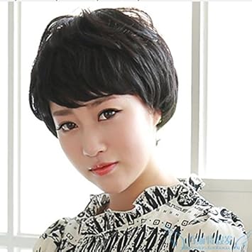 Amazon Com The New Wig Short Hair Wig Girls Elderly Mother