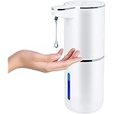 Automatic Soap Dispenser Touchless - Liquid Hand Soap Dispenser for Bathroom, Adjustable Volume for Thick & Thin Liquid, USB Rechargeable Electric Hands Free Dish Soap Gel Dispenser for Kitchen