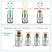 Car Tire Valve Cup, INCART 36 PSI 2.4 Bar Air Alert Motorcycle Car Tire Pressure Monitoring Stem Valve Cap Sensor Indicator 3 Color Eye Alert (4 Pcs)