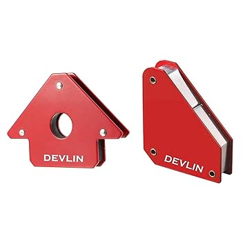 Devlin Square & Arrow Magnetic Clamps Pack of 2 (RED)