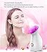 Nano Ionic Warm Mist Facial Steamer - Headbands - Facial Brush, Hot Mist Moisturizing Cleansing Pores Face Steamer Sprayer Face Humidifier Hydration System Home Sauna SPA