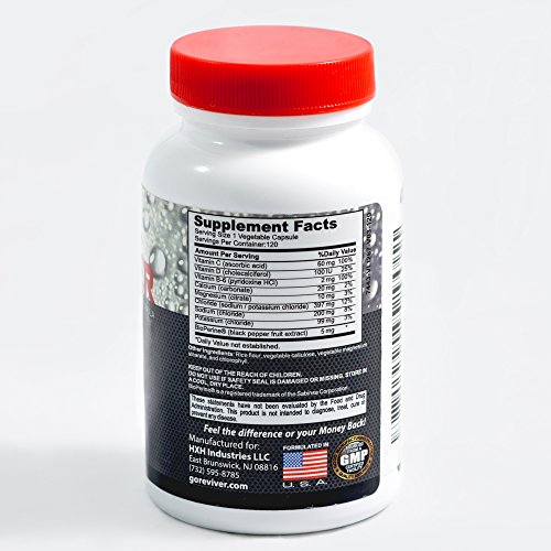 REVIVER Electrolyte Capsules, 120 Electrolytes Salt Tablets Pills