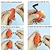 Orange Mini Loud Personal Staff Panic Rape Attack Safety Security Keyring Keychain Alarm with Torch 140DB