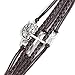 CAETLE ®Vintage Women Girl Bracelet Leather Rope Infinite Bangle Perfect miracle The Wolf totem