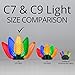 Wintergreen Lighting C9 Multicolor Christmas Lights Set of 25, 17 Ft, Christmas Lights Outdoor C9 LED Christmas Lights Multicolor C9 Christmas Lights Party Multicolor LED Christmas Lights