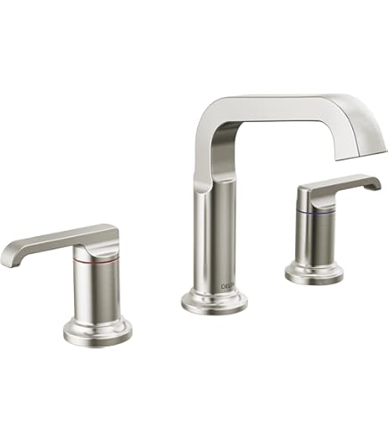 Delta Faucet Tetra Brushed Nickel Widespread Bathroom Faucet 3
