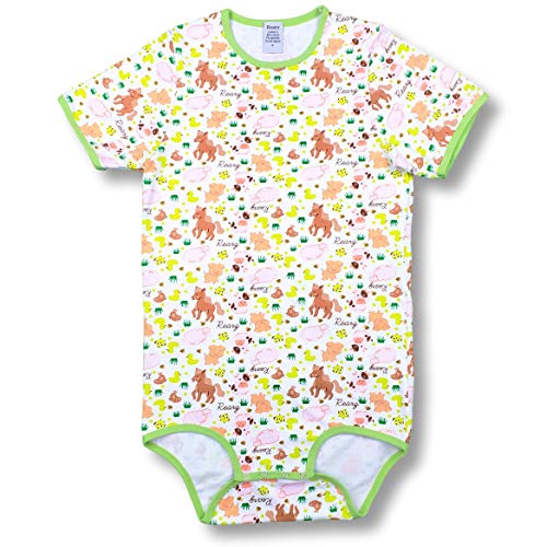 Rearz - Barnyard - Snap Crotch Onesie (2X-Large) White