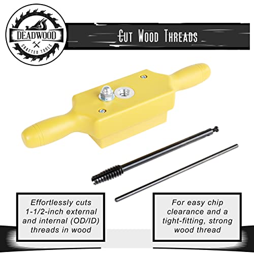 DCT Plastic Jig Dowel Thread Tap Kit 1/2in x 8TPI Wood Dowel Jig Kit