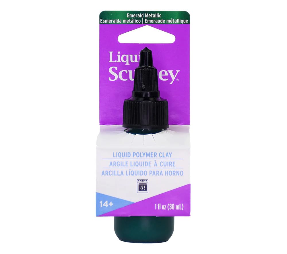 Sculpey Liquid, Emerald Metallic