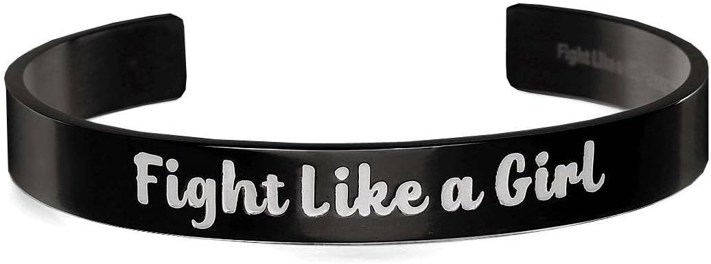 Cuff Bangle Bracelet in 316L Stainless Steel with Jewelry Gift Box (3 Finishes Available)