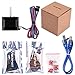 AUKUYEE CNC Shield Contoller Kits for 3D Printer, Includes CNC Shield V3.0,Nema 17 Stepper Motor, A4988 Stepper Motor Driver, Heat Sinks, Perfectly Compatible with GRBL