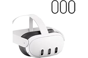 EYSOFT Camera Lens Protector Compatible for Oculus Meta Quest 3,Thin 9H Tempered Glass, Alloy Frame, Anti-Scratch, Camera Screen Protector Cover, Case Friendly, High Definition Lens Accessories (Black)