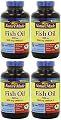 Nature Made Fish Oil 1000mg, 300mg Omega-3, SfVzr Liquid Softgels - 250 Count (4 Pack)