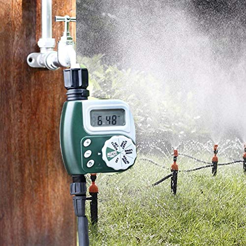Forart Faucet Timer Single Outlet Hose Faucet Outdoor Waterproof Digital Programmable Automatic Timer with Rain Delay and Manual Control for Garden Irrigation