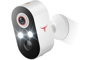 ALPHAPEACH 1080P Security Camera Wireless, Color Night Vision, Human Detection, Cloud Storage, 2-Way Audio, 2.4G WiFi, Live View, Indoor Outdoor Surveillance (2 Spotlights)